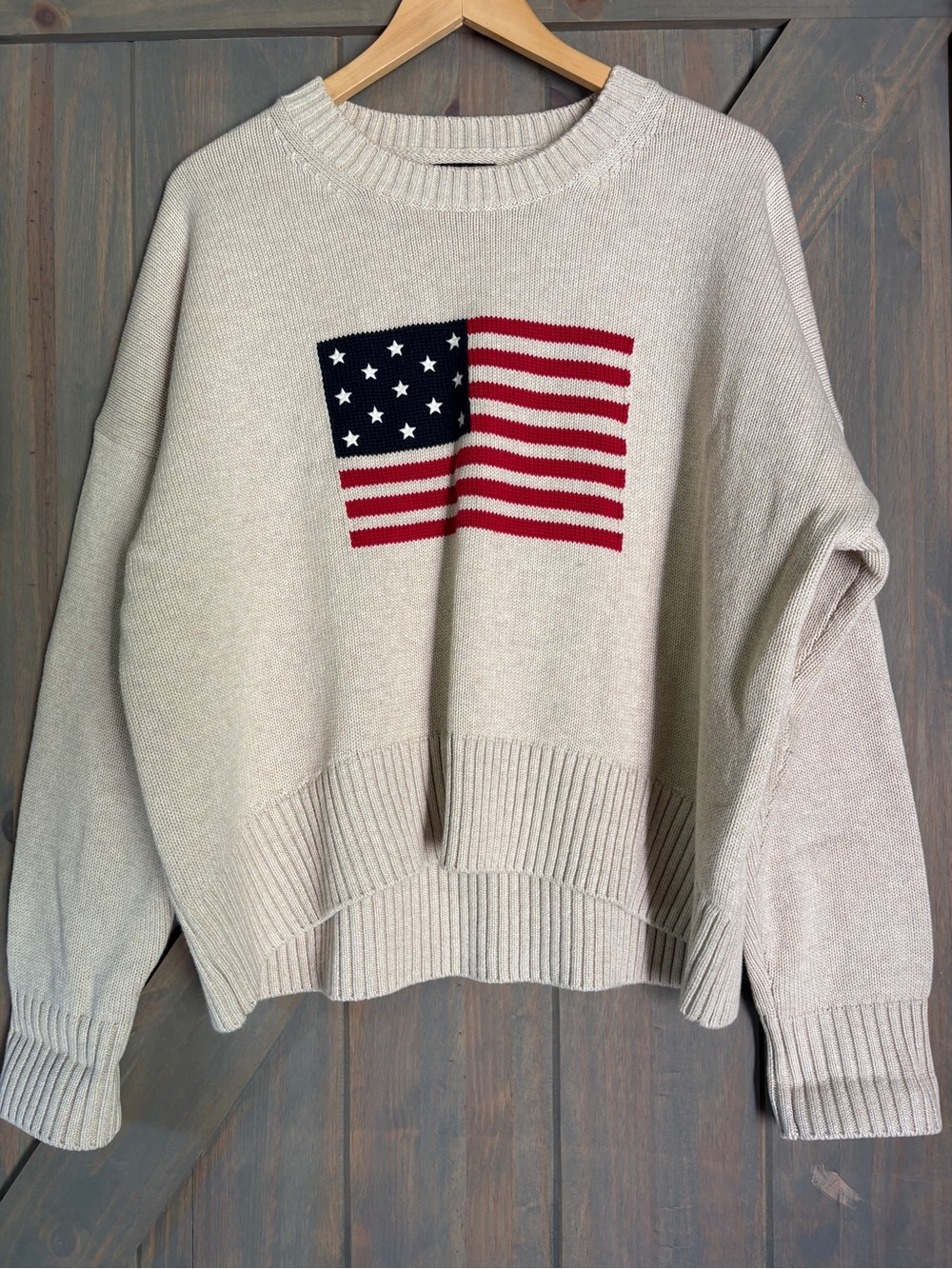 Quince USA Cream Knit Sweater